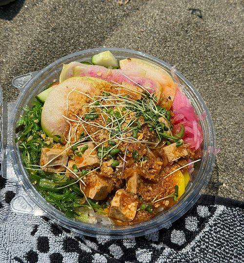 Tofu poke bowl!   at Pineapple Express | Hawaiian Plate Lunch  in Eureka