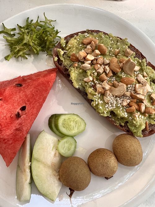 Avocado toast, fruit & veg   at Baan Boon Homestay  in Krung Thep Maha Nakhon