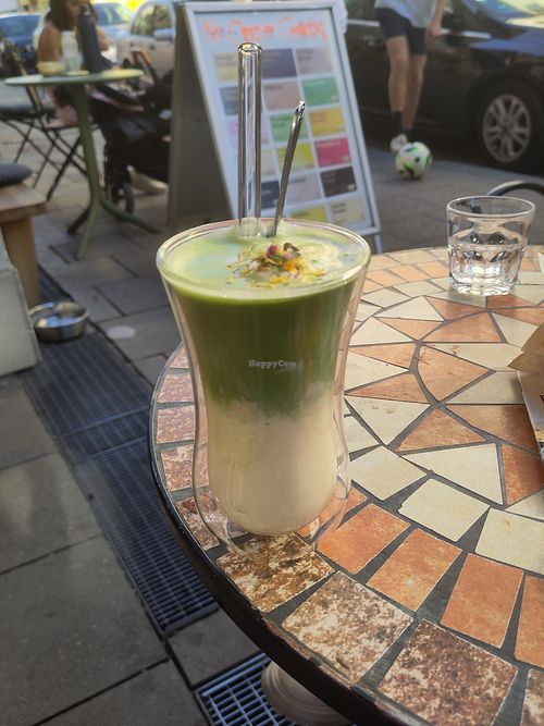Iced matcha at iceDate - Amalienstt in Munich