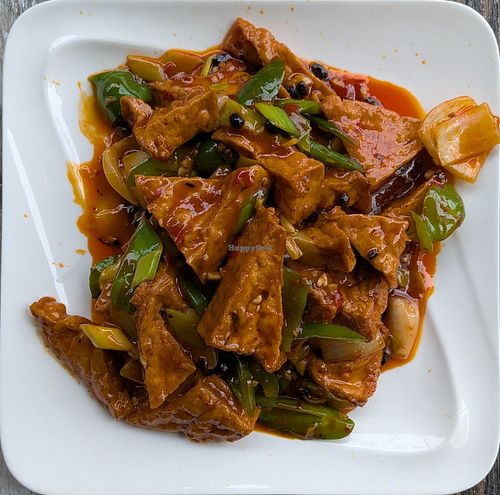 Szechuan Fried Tofu at Tasty Corner Chinese Restaurant in Portland