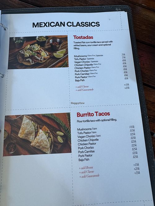 Tostada with vegan chorizo or tofu   at Naco Taco in Hanoi
