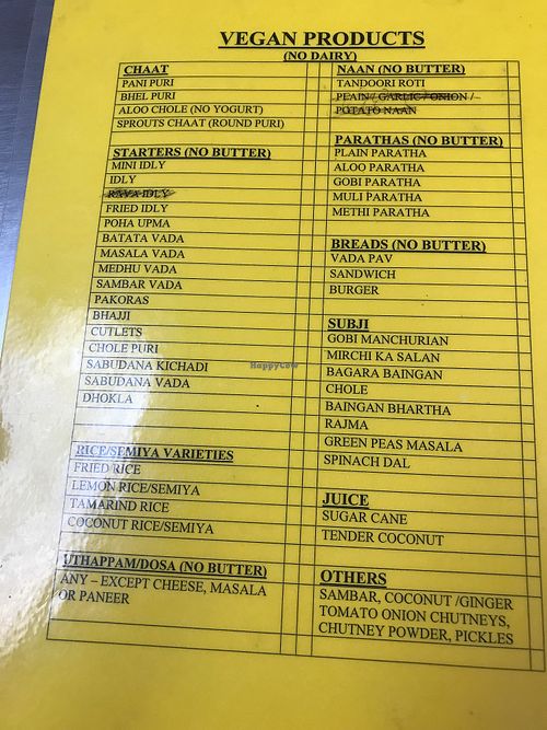 Ask for the vegan menu at register. It was challenging to order as we didn't know what each dish looks or taste like with no description on them, but we went twice already. We like the food and adventure of the experience. Not a place to bring guests as it is quite run down. at Taj Chaat House in Irving