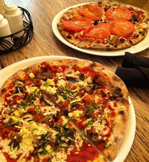 Vegan pizzas at Malawi's Pizza in Lehi