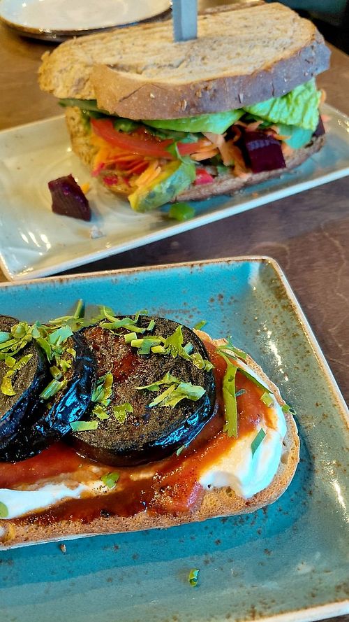 Vazanato Toast and Valentina Sandwich at Lazaris BakeryBar in Larnaca