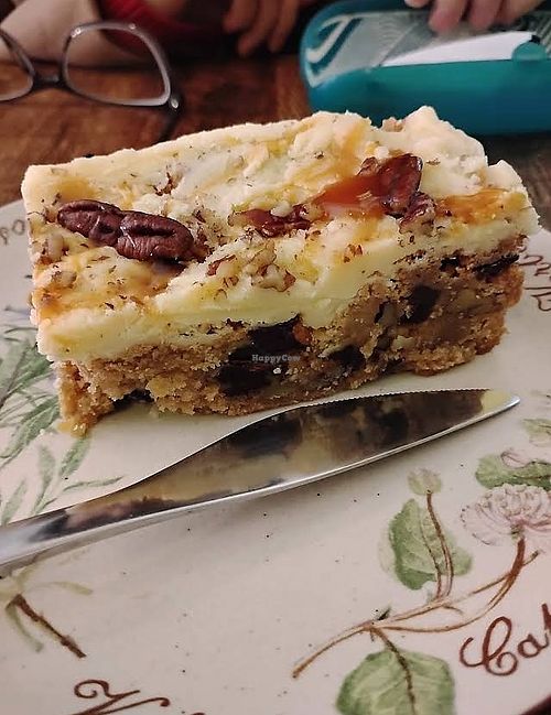White chocolate and pecan praline Blondie  at Fox William Coffee Shop & Cafe in Fort William