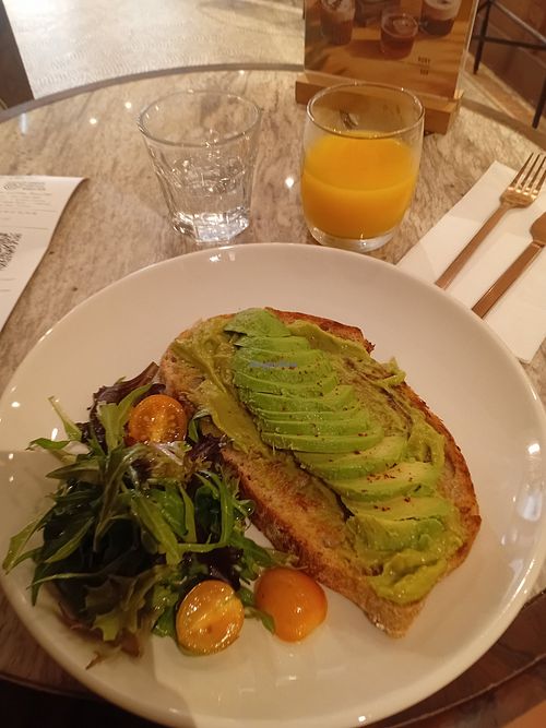 Avocado toast at Urban Coffee Roaster SOHO in Central
