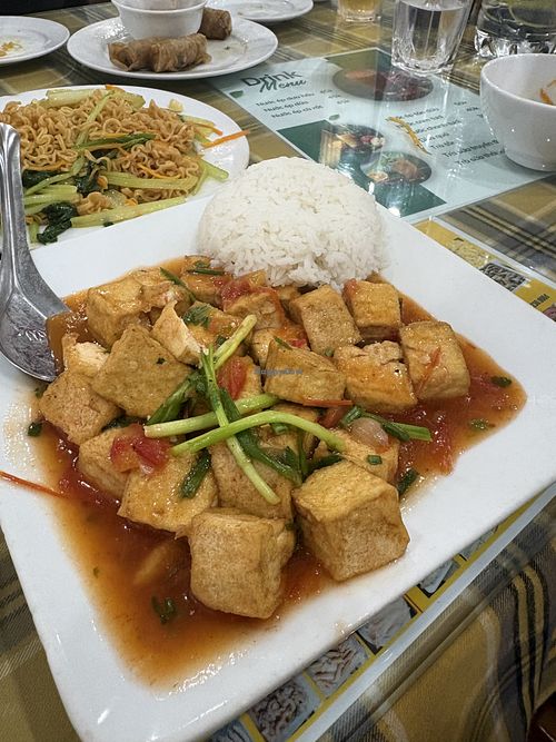 Tofu in tomato saucee  at Nhà hàng Biển Đông in Hai Phong
