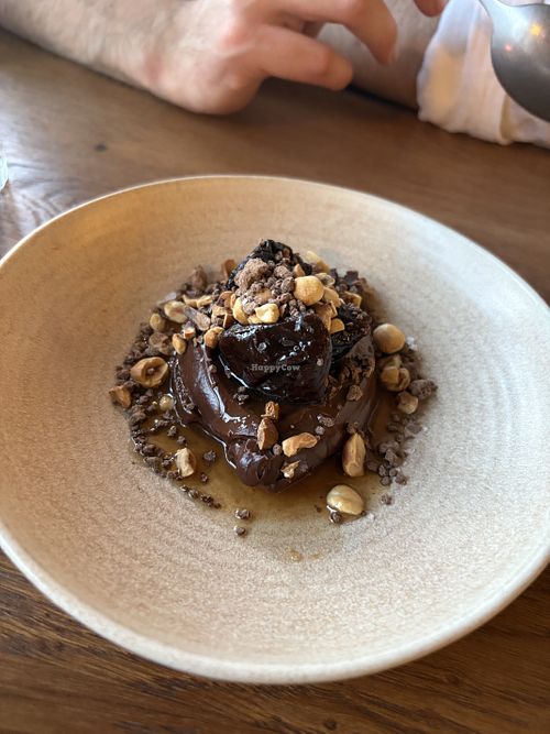 Chocolate & hazelnut ganache  at Root Bath in Bath