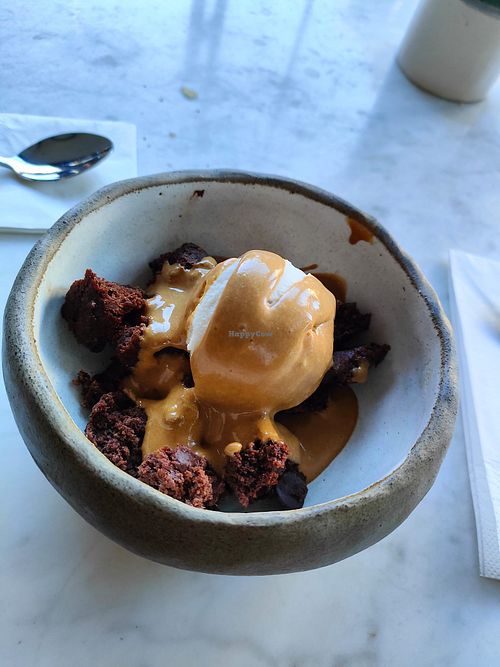 Brownie sundae   at Bi Nevi Deli in Istanbul