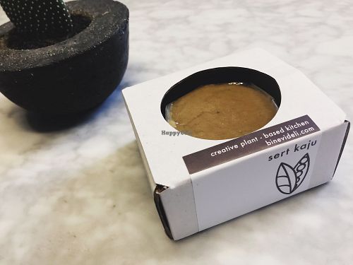 Vegan Cashew Cheese at Bi Nevi Deli in Istanbul