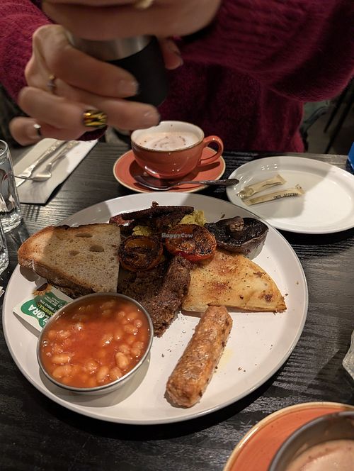 Vegan haggis! at Tani Modi Brunch House in Edinburgh