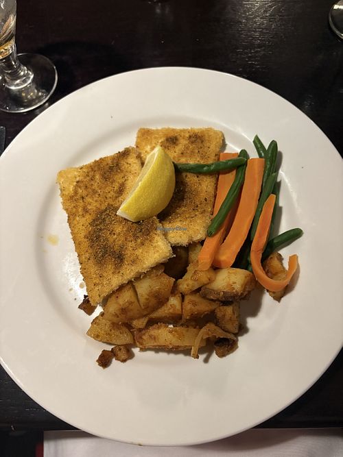 Tofu schnitzel  at Amadeus Cafe in Kingston