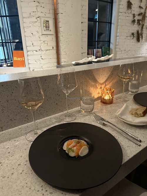 White asparagus    at Ten Restaurant in Toronto