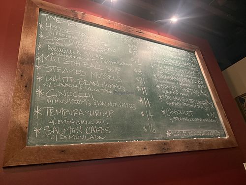 Menu  at Pot Pie in Kansas City