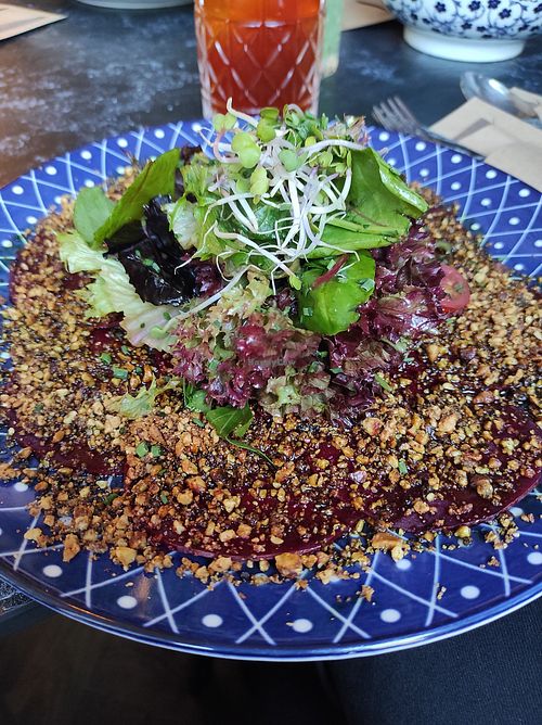 Rote Bete Carpaccio at Kaffeehaus Wittekind in Sachsen-anhalt