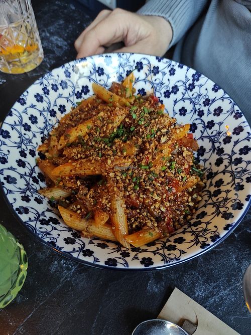 Pasta all'Arrabbiata at Kaffeehaus Wittekind in Sachsen-anhalt