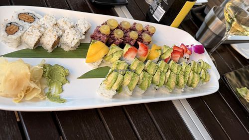 Rolls top left to bottom right: Inari, Mango Tango, Kawaii, and Greens ⭐️⭐️⭐️⭐️⭐️ at Jpan Sushi & Grill in Sarasota