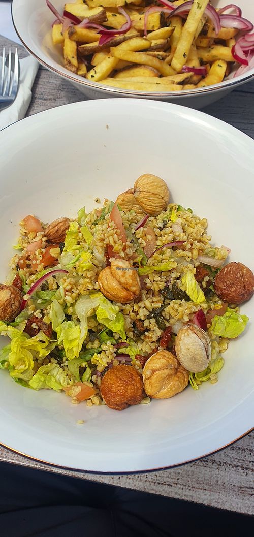 Bulgor sallad with chestnuts at Naibers in Madeira