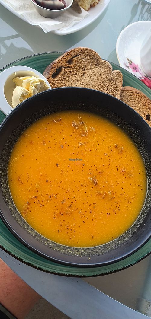 Carrot soup at Jasmin Tea House in Madeira