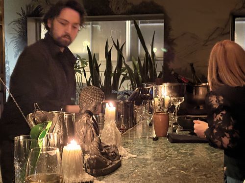 The bar  at HÀ Vieux in Montreal