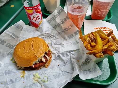 Burger au seitan at Bioburger île de Nantes in Nantes