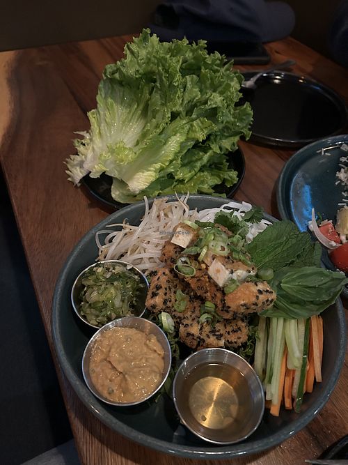 Tofu lettuce wraps  at Shift Kitchen & Bar in Sechelt