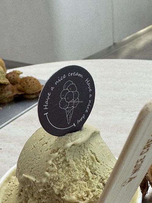 Waffle and ice cream from Nice Cream   at Nice Cream in Taichung