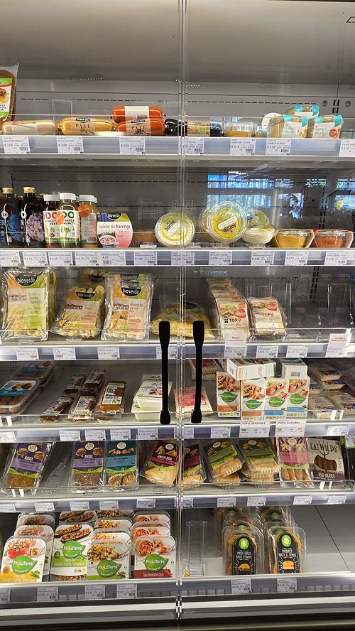 Fridge at Odin cooperative supermarket Ceintuurbaan  in Amsterdam