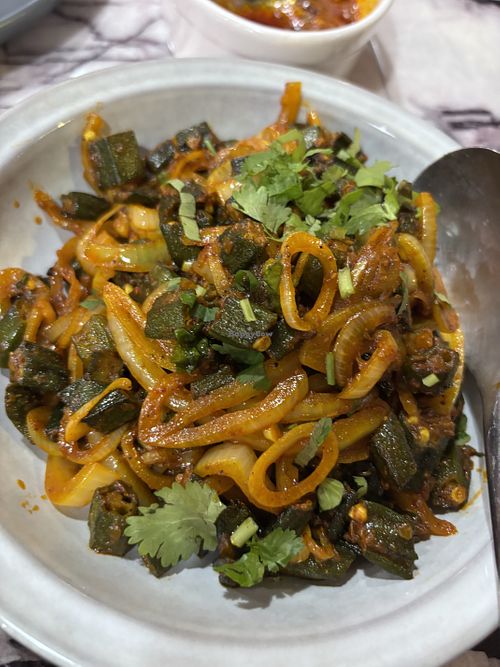 Okra curry   at The Spice Haven in Orange