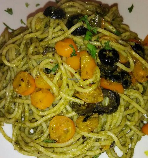 basil pesto at HotCakes in Central Singapore