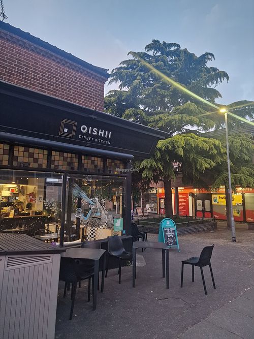 Outside at Oishii Street Kitchen in Norwich