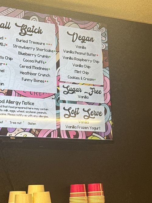 Menu  at Ice Cream Social Greenlawn in Greenlawn