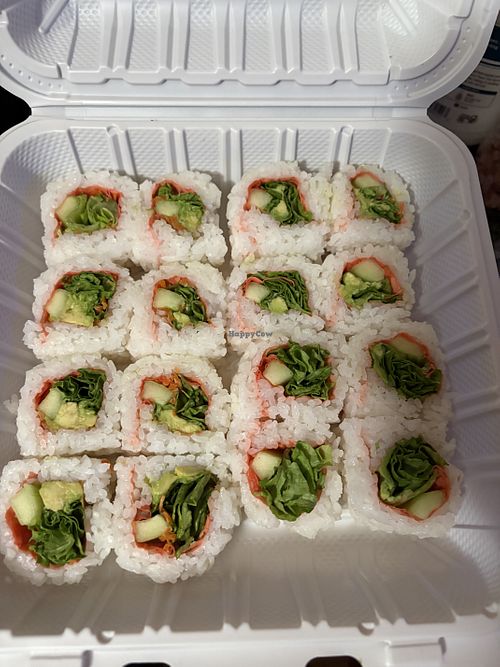Yuppie roll & veggie roll  at Trapper's Sushi - Covington in Covington