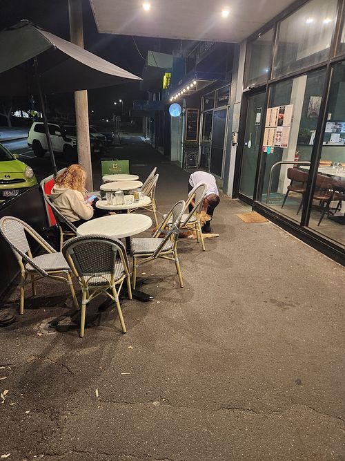 Outdoor seating at Portarlington Kitchen & Bar in Portarlington