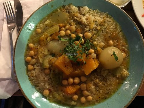 Couscous - vegan at Caffe Yaffo in Tel Aviv