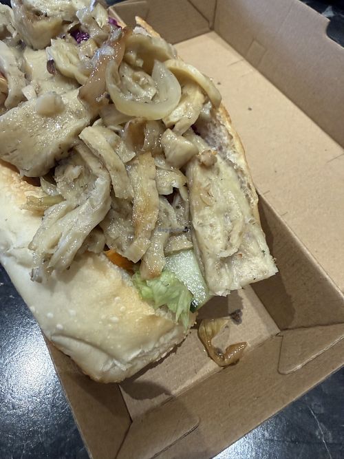 Chicken Lemongrass Banh Mi  at Bread time in St Kilda