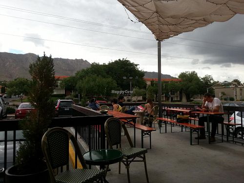 The outdoor seating area. More outdoor seating along the side of the building.  at Eloise in El Paso