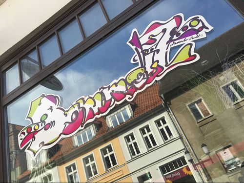 outside at BommelZ in Greifswald