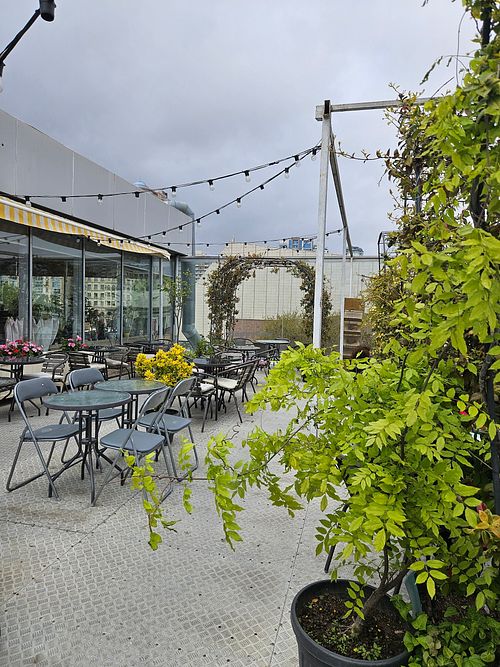 The terrace at W_Space in Baku