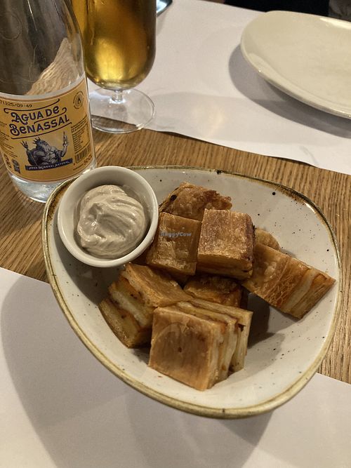 Puff pastry potato stacks  at Restaurante Oslo in Valencia