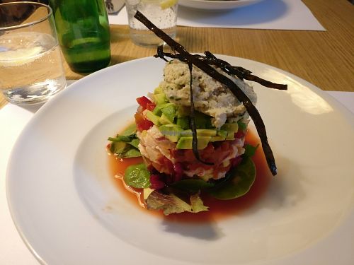 'Seafood' salad starter type thing at Restaurante Oslo in Valencia