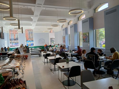 Lovely, welcoming cafe, surrounded by art. at Glaze in Wolverhampton