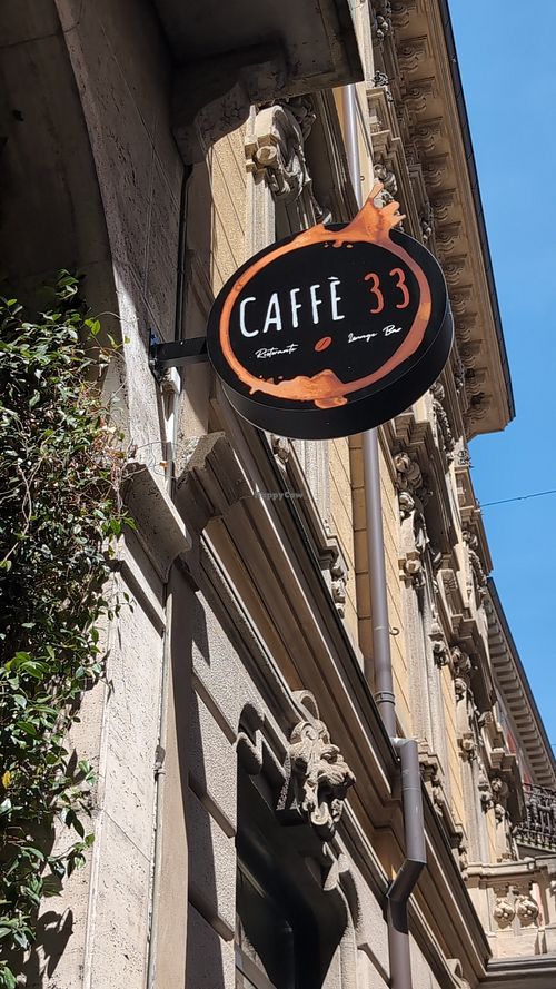 Sign at Caffè33 lounge bar & Ristorante in Lugano
