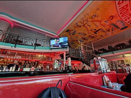 Decoración Dinner Americano años 50-60 at Route 66 Diner in Berlin