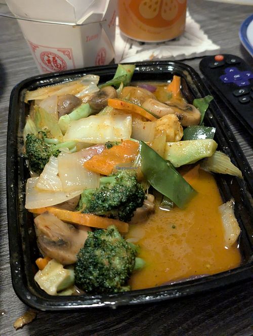 Malaysian veggies at Fire Wok in Windsor Locks
