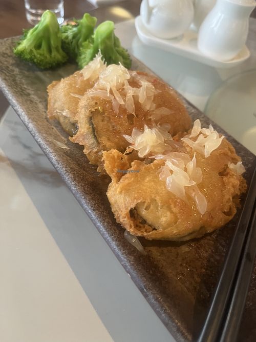 Crispy vegan fish patties   at Empress in Central Singapore
