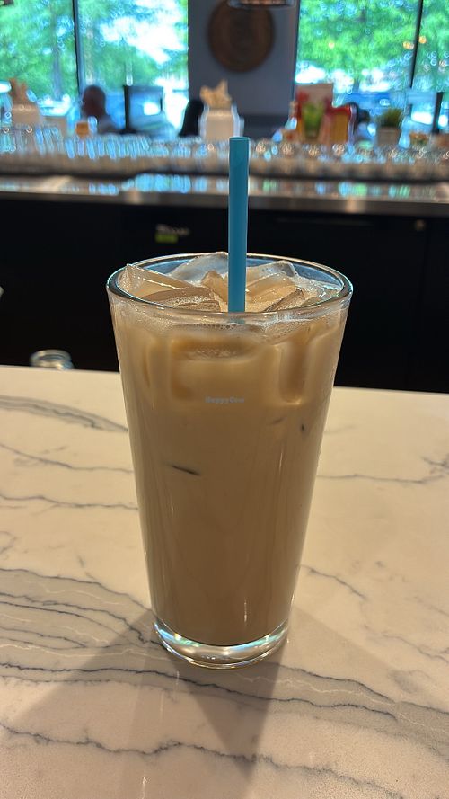 Oat milk iced coffeee  at First Watch in Mobile
