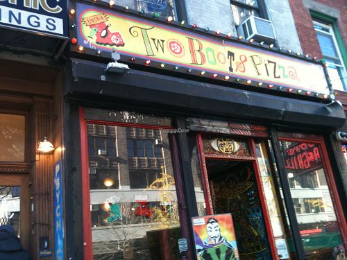 Two Boots NYC -
photo by ecoRDN ecoRDN.com at Two Boots Pizza in New York City