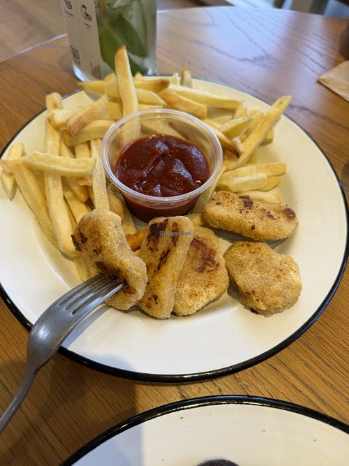 Nuggets and fries  at Wild and the Moon Abu Dhabi in Abu Dhabi