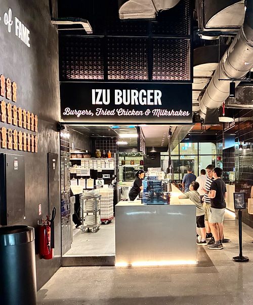 The venue at Izu Burger in Dubai